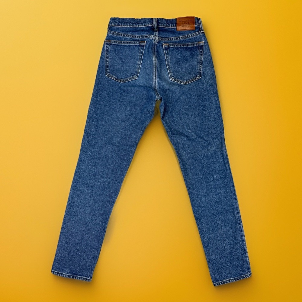 Abercrombie & Fitch 90s Slim Jeans Men's A&F Vintage Stretch Medium Wash 29x30